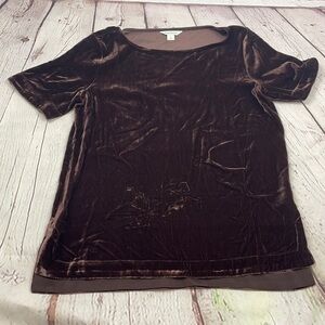 UEC Sundance brown short sleeve valor top small